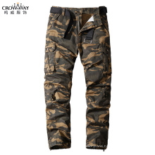 Wholesale Mens Casual Camo Cotton Trousers Multi Six Pocket Cargo Pants for Men with Side Pockets